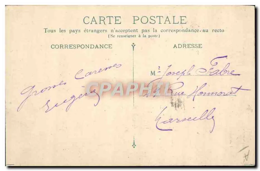Armand Fallières — Gewählt zum Präsidenten der Französischen Republik, 17. Januar 1906 — Foto von P. Boyer, Paris - Rückseite