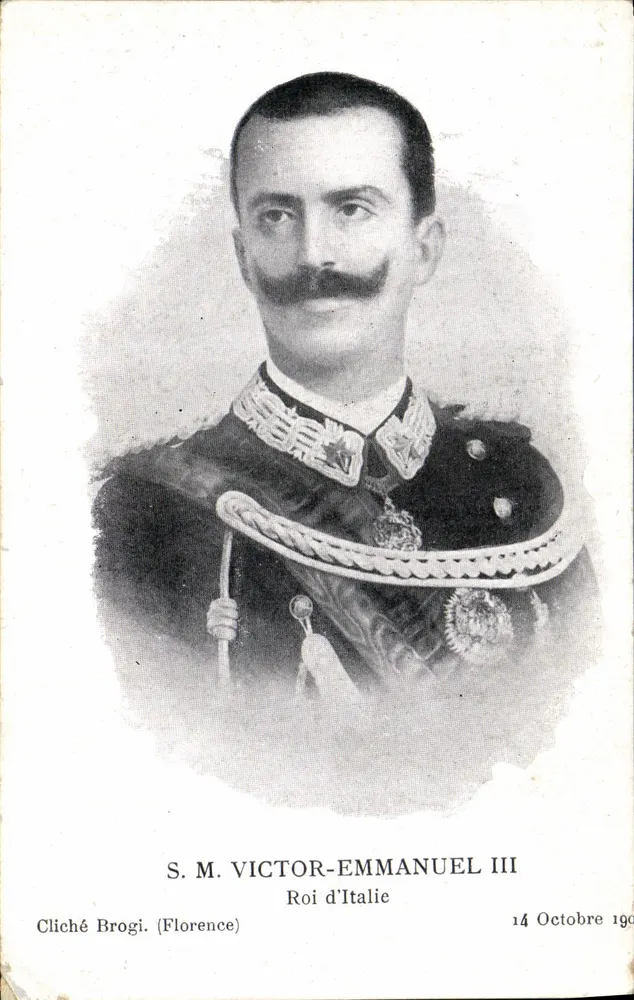 S.M. VICTOR-EMMANUEL III — König von Italien — Cliché Brogi (Florenz) - Vorderseite
