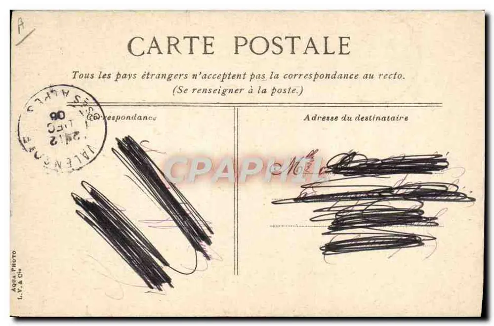 Marseille. Der Transatlantische Frachter « Crimée » kehrt in den Hafen zurück — Verlag L.V. & Cie, Nr. V.88 - Rückseite