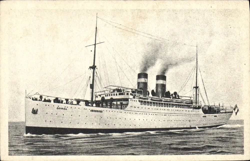 S.S. « CANADA » — navio da linha francesa Mediterrâneo — Fabre Line - Frente