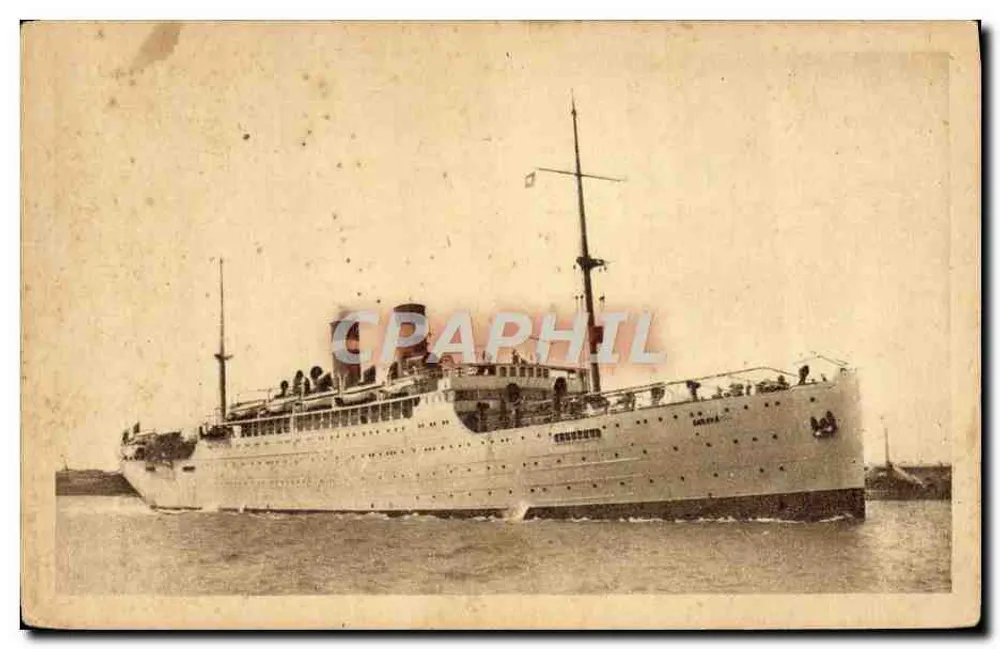 S.S. Sant'Anna — Navio da Compagnie Fabre Line — editor desconhecido - Frente