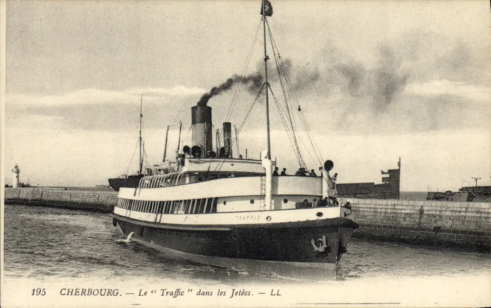 Cherbourg — O "Traffic" nas Docas — LL - Frente