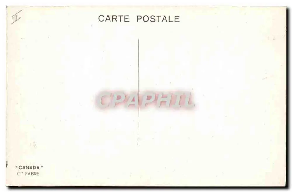 O navio de passageiros Canada — editor C. Fabre, n° III - Verso