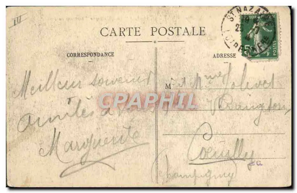 Saint-Nazaire — 'La Champagne' kommt in den Hafen — Edition Nouvelles Galeries n°65 - Rückseite