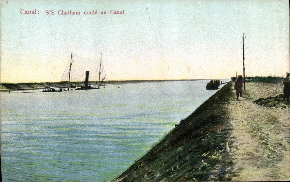 Kanal: S/S Chatham gesunken im Kanal — The Cairo Postcard Trust, Nr. 235 - Vorderseite