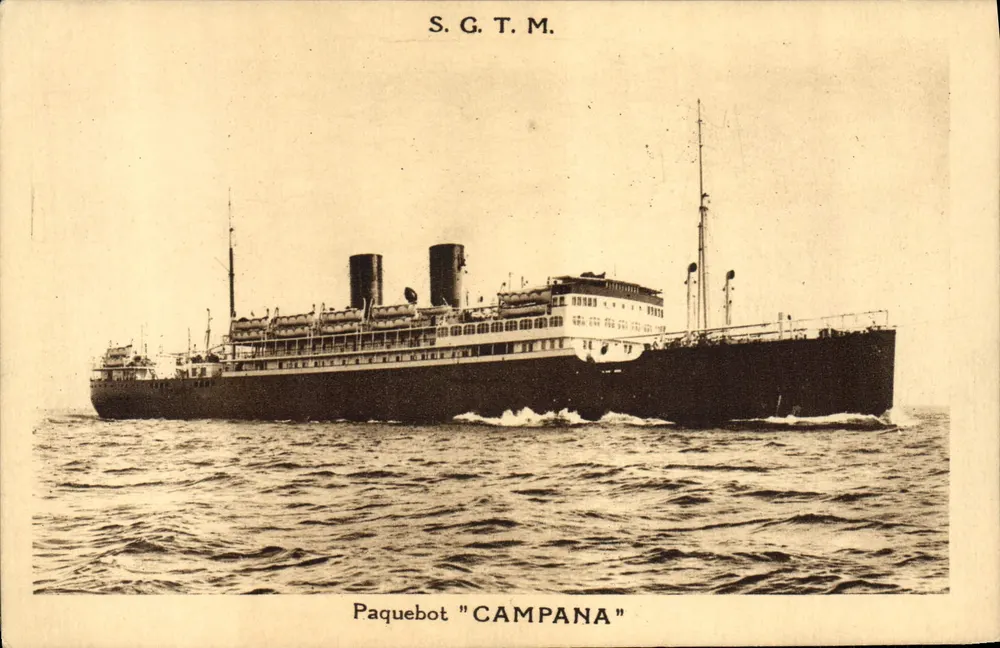 Dampfer "Campana" — S.G.T.M. — Société Générale de Transports Maritimes - Vorderseite
