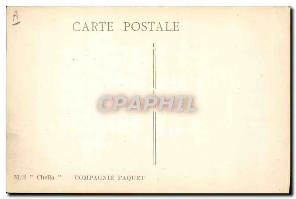 M/S Chella — Compagnia Paquet - Verso