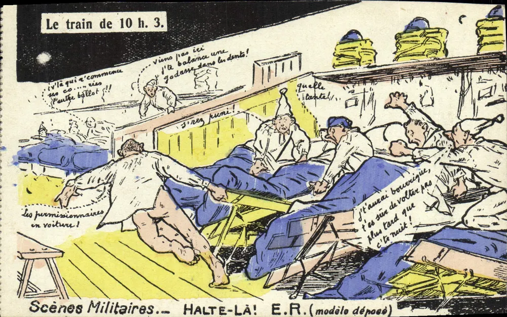 Militärszenen — HALTE-LÀ! — E.R. (registriertes Modell) - Vorderseite