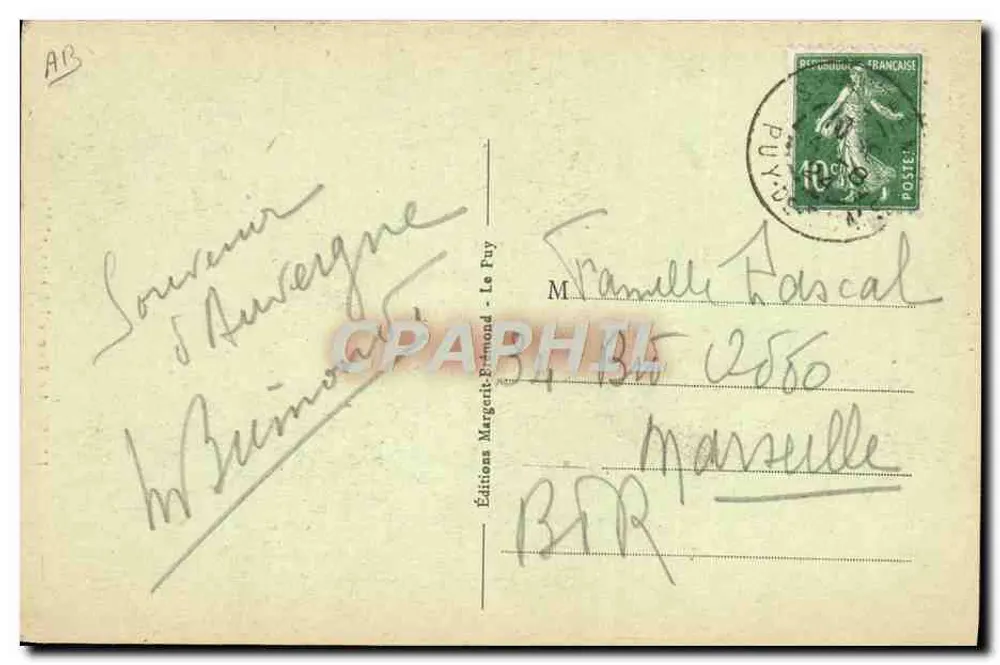 A Dentellière com o xale — Edições Margerit Brémond, n° 5518 - Verso