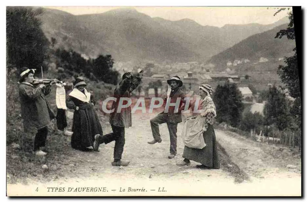 A Bourrée — Tipos de Auvergne — LL - Frente