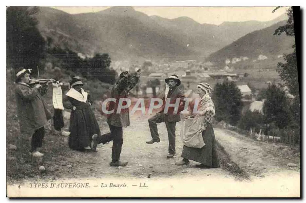 Typy Auvergne — La Bourrée — LL. - Awers