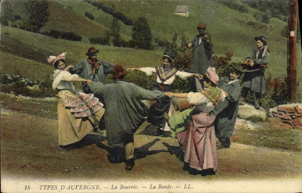 Auvergne — A Bourrée — A Ronde — LL. — N°18 - Frente