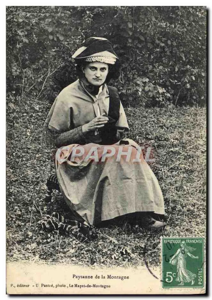 Camponesa da Montanha — U. Pastré, foto, Le Mayet-de-Montagne - Frente