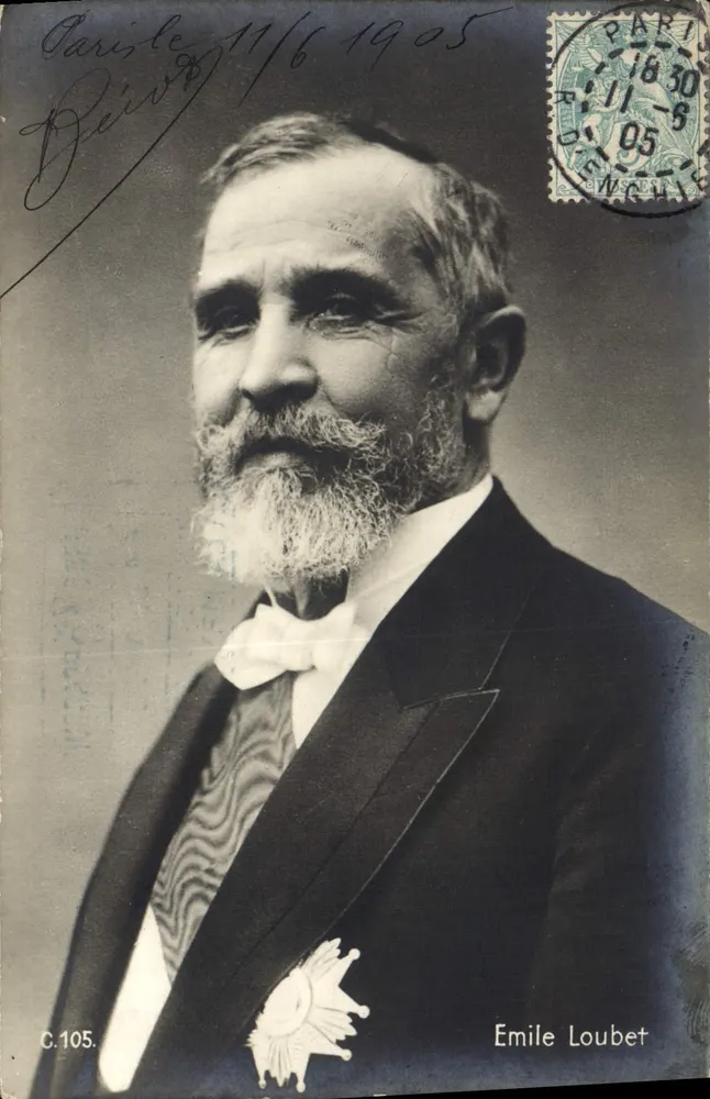 Émile Loubet — offizielles Portrait — Paris, 1905 - Vorderseite