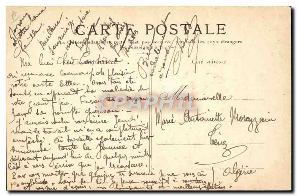 Fallières — Presidente da República — Eleito em 17 de Janeiro de 1906 - Verso