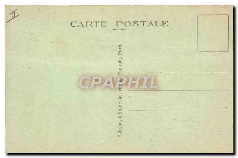 Herr Albert Lebrun — Präsident der Republik — L. Boisson, Verleger, Paris - Rückseite