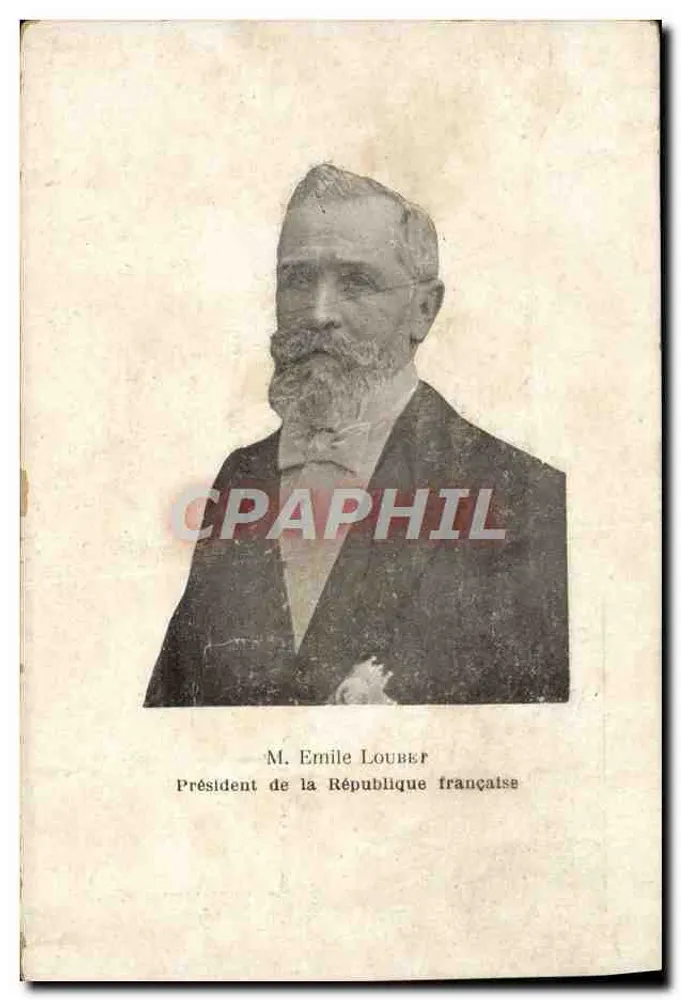 Herr Émile Loubet — Präsident der Französischen Republik — französische Ansichtskarte - Vorderseite