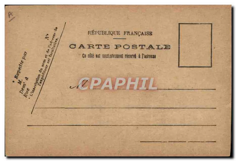 Herr Émile Loubet — Präsident der Französischen Republik — französische Ansichtskarte - Rückseite