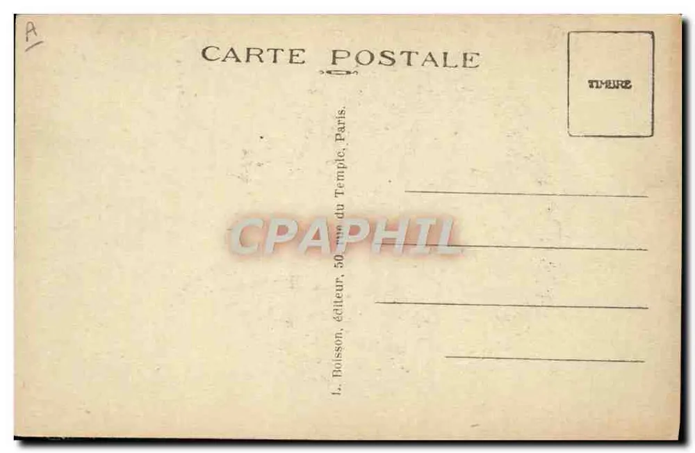 M. Albert Lebrun — Presidente da República — Foto Henri Manuel - Verso