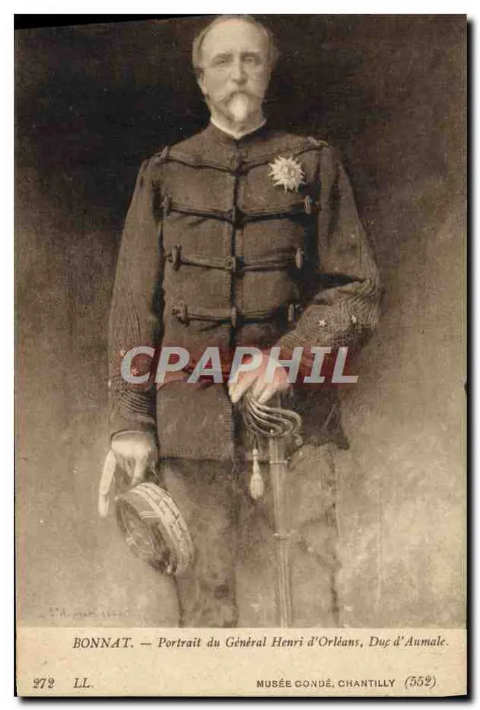 Porträt des Generals Henri d'Orléans, Herzog von Aumale — Bonnat, Musée Condé, Chantilly (552) - Vorderseite