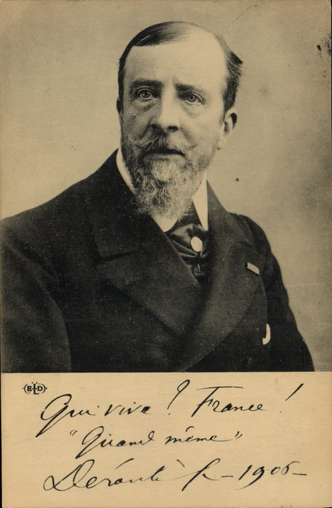 Retrato de um homem barbado — 'Gloire vive ! France !' — editor BLD, número de série não visível - Frente