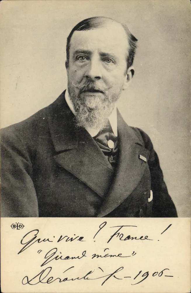 Retrato de um homem barbado — 'Qui vive ! França !' — B.D. n° 1906 - Frente