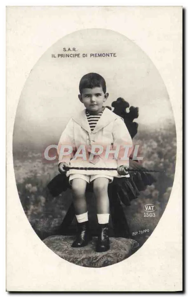 O príncipe da Sardenha — S.A.R. O Príncipe da Sardenha — FOT. TOPPO n°1503 - Frente
