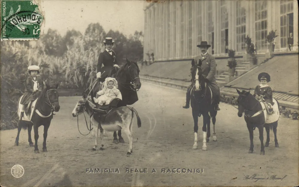Königliche Familie in Racconigi — Verleger Al. Guglielmi & Boccafuso - Vorderseite