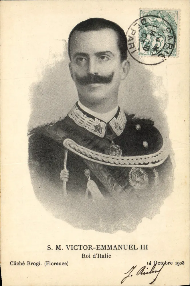 S.M. Victor-Emmanuel III — König von Italien — Cliché Brogi (Florenz) - Vorderseite