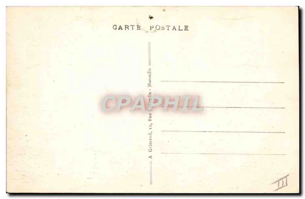 S/S CHAMPOLLION — Dampfer der Messageries Maritimes — Nr. III - Rückseite