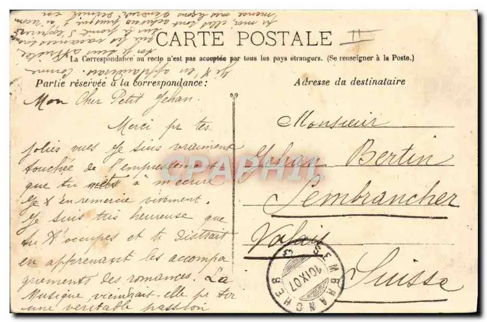 O Congo — Messageries Maritimes — Marselha - Verso