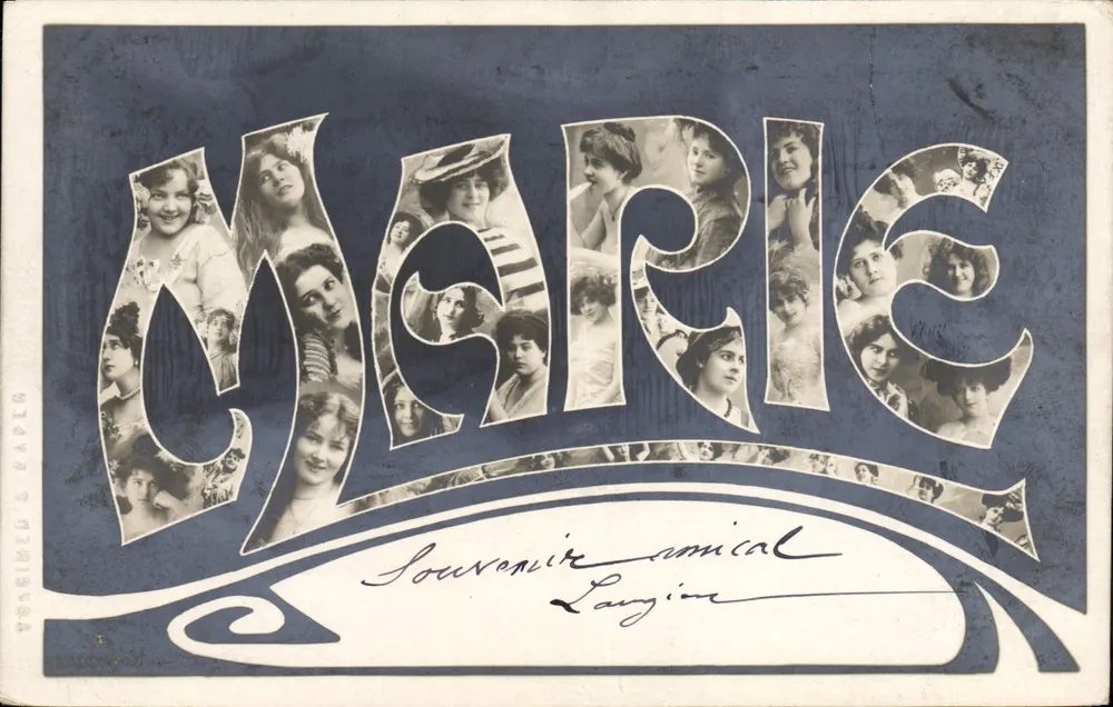 Marie — Souvenir amical — Langion - Vorderseite