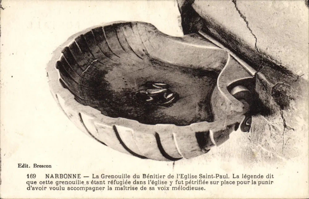 NARBONNE — Die Kröte am Font des Kirchhofes Saint-Paul — Edit. Brescon n°169 - Vorderseite