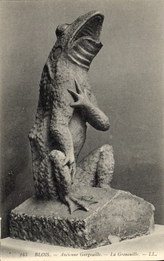 Blois — Antike Wasserspeier — Die Fröschin — LL. - Vorderseite