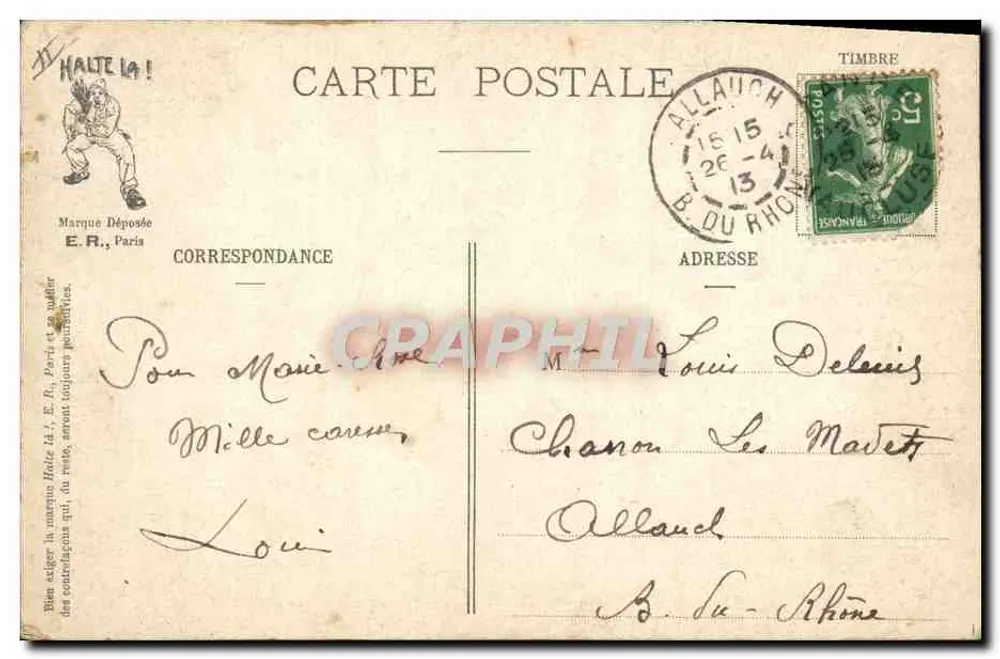Aux petits soins des canassons — Militärisches Leben — E.R., Paris, Modellnummer 14.877 - Rückseite