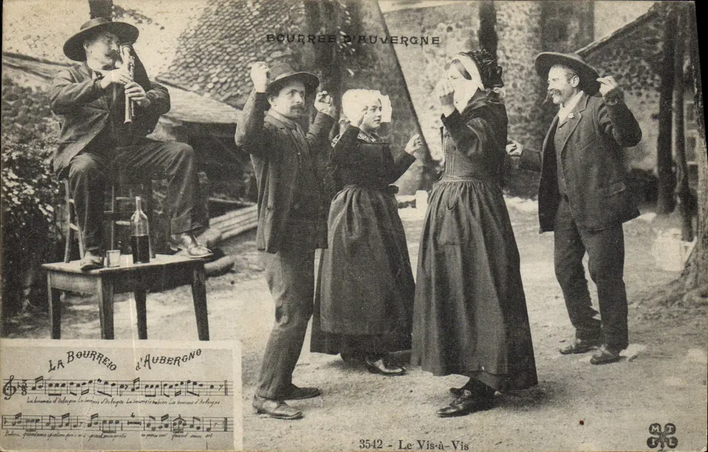Bourrée d'Auvergne — Dança tradicional — MTCL n°3542 - Frente