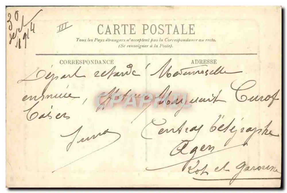 A Bourrée Vivarais — Em Auvergne — L.L. - Verso