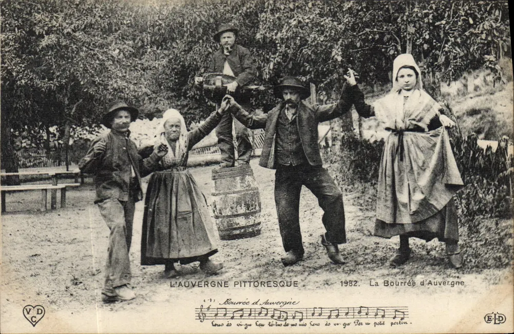 A Bourrée d'Auvergne — 1982 — ELD - Frente