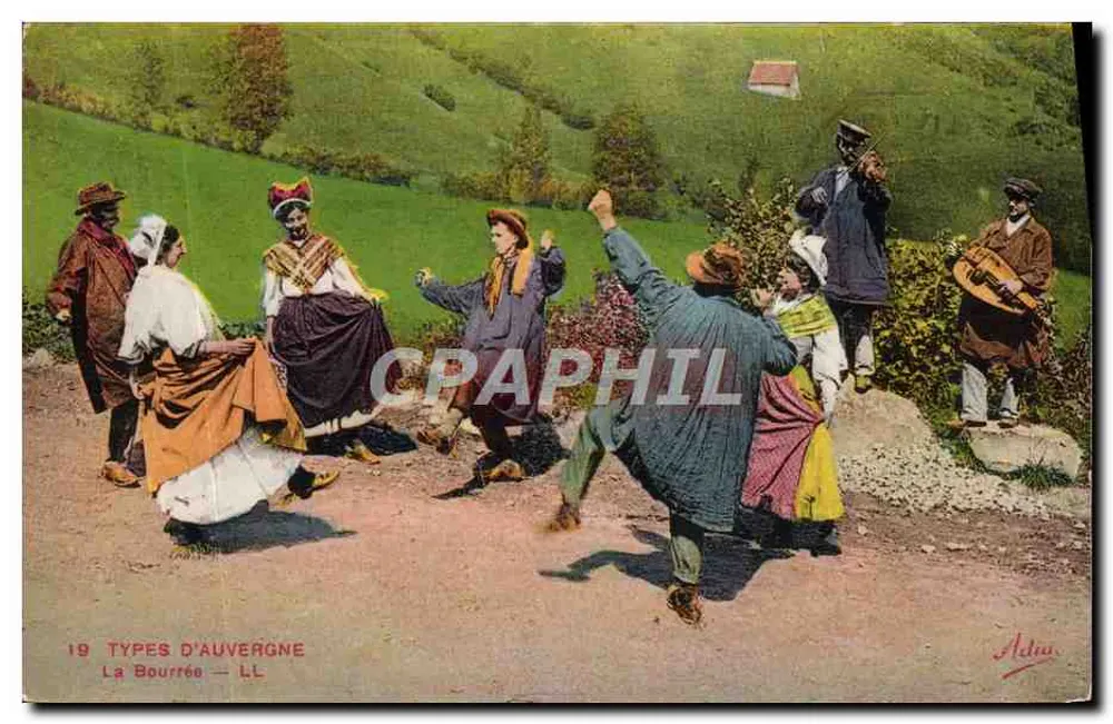 A Bourrée — Tipos da Auvergne — Adian - Frente