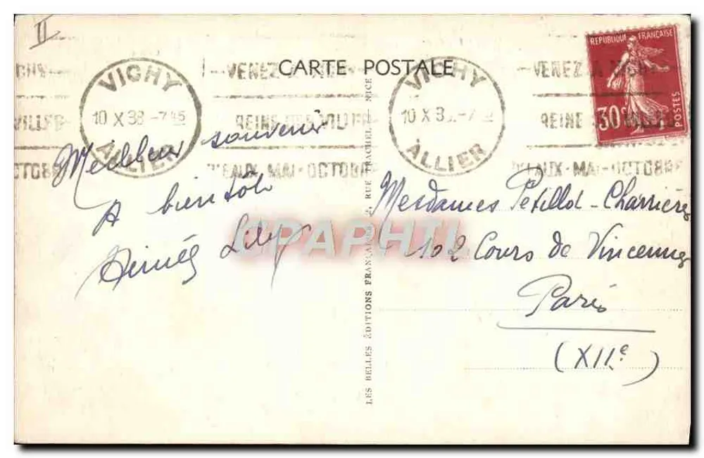 A Bourrée — Tipos da Auvergne — Adian - Verso