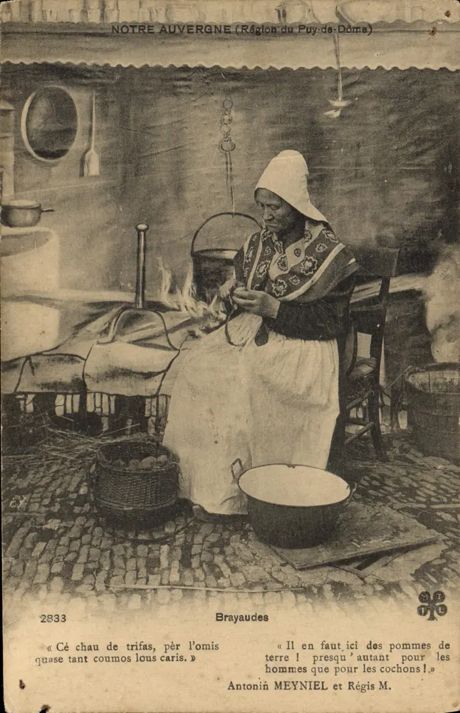 Mulher no lar — cozinha tradicional — Antonin Meyniel e Régis M. — n° 2833 - Frente