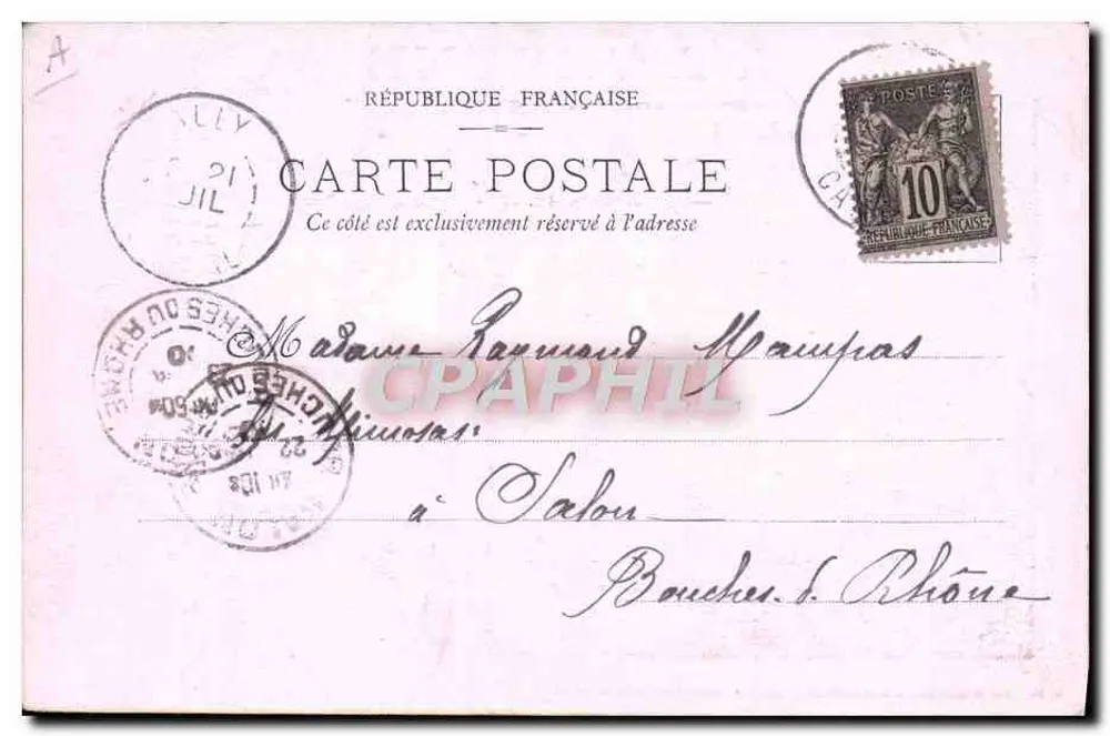 Auvergne — La Bourrée — Editor Moréol-Gourguillon, 4, rue de l'Écu, Clermont-Ferrand - Verso
