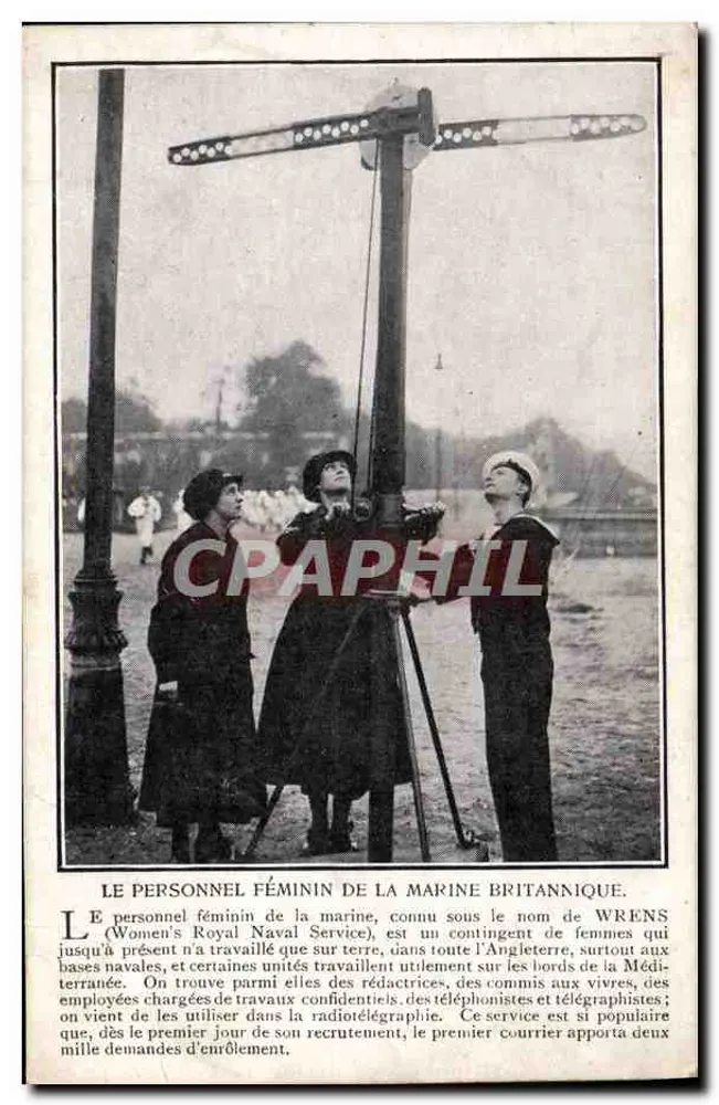 Weibliche Personal der britischen Marine — Wrens — Unbekannter Verlag - Vorderseite