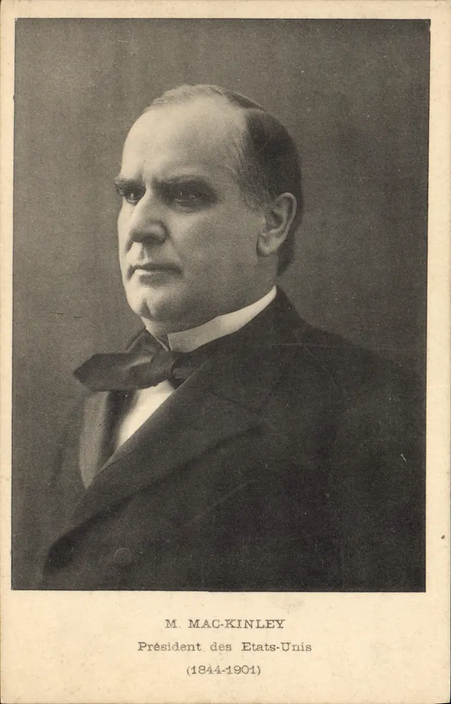 Herr McKinley — Präsident der Vereinigten Staaten (1844-1901) — kein Verlag oder Nummer sichtbar - Vorderseite