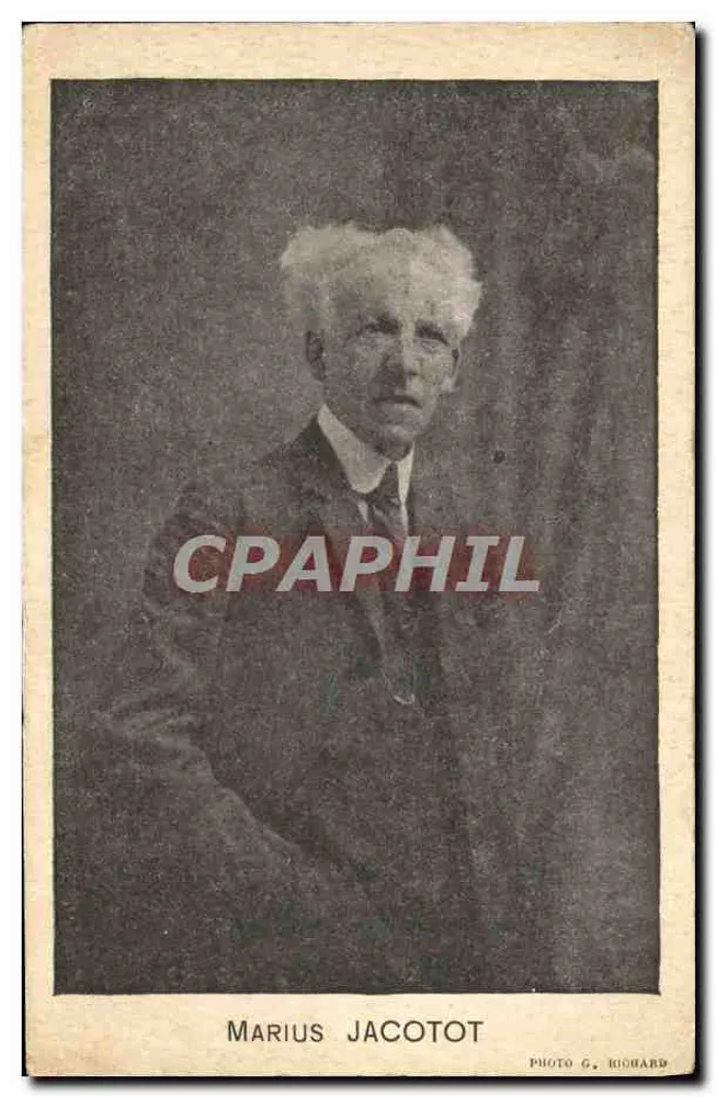 Marius Jacotot — Mechaniker und Bürgermeister von Puteaux — Foto G. Richard - Vorderseite