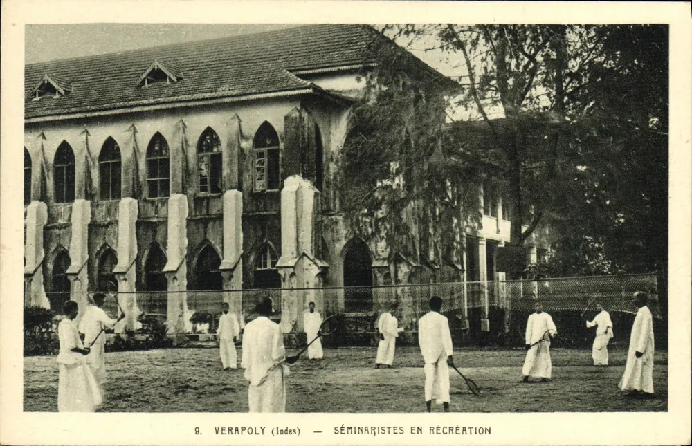 Verapoly (Indien) — Seminaristen in Freizeit — Verlag: L'Œuvre de Saint-Pierre-Apôtre - Vorderseite