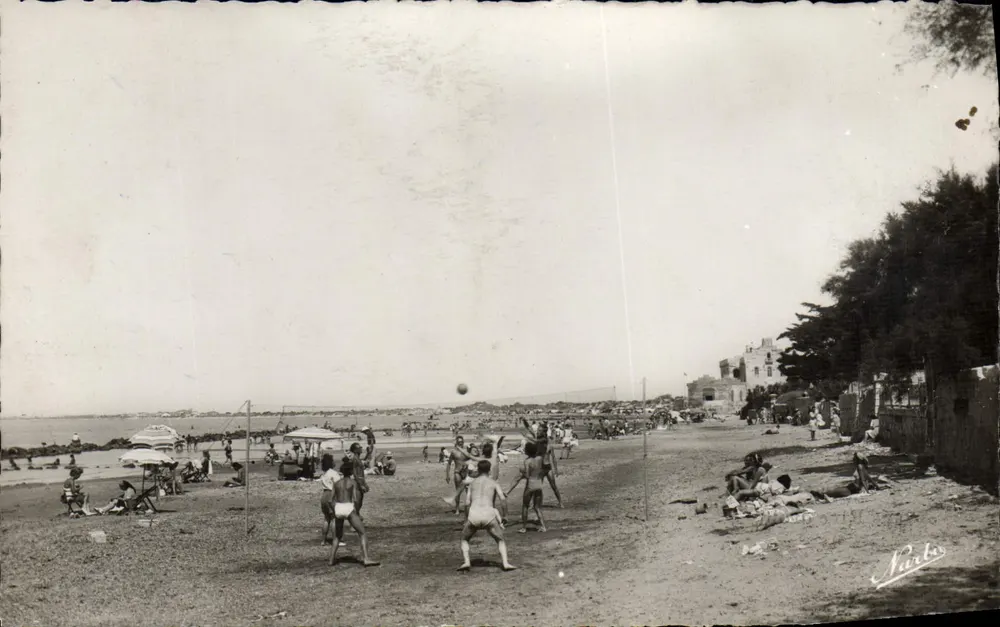 Strand von Gravat du Roi — Strandspiele — Verlag Parlos - Vorderseite