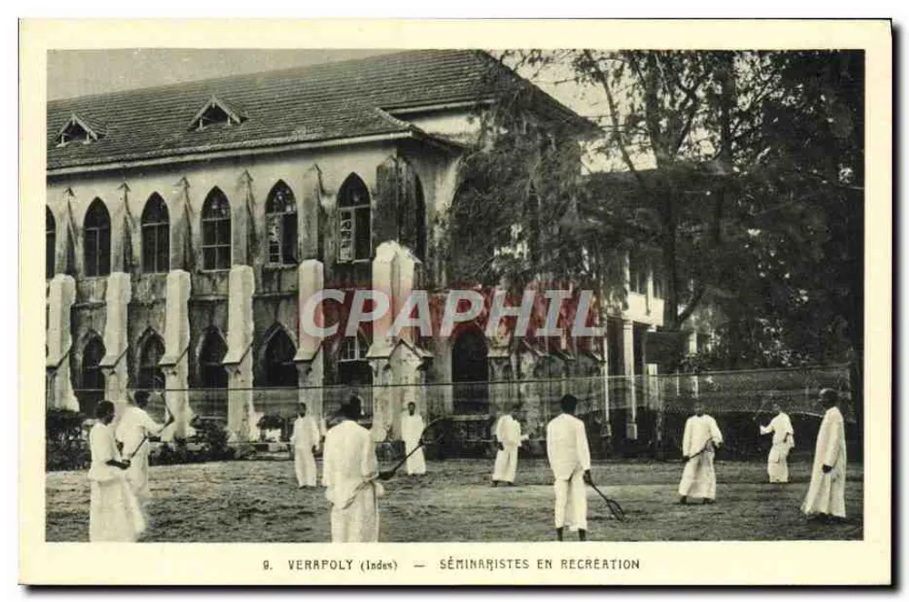 Verapoly (Indien) — Seminaristen in Freizeit — Verlag: Oeuvre de Saint-Pierre-Apôtre - Vorderseite