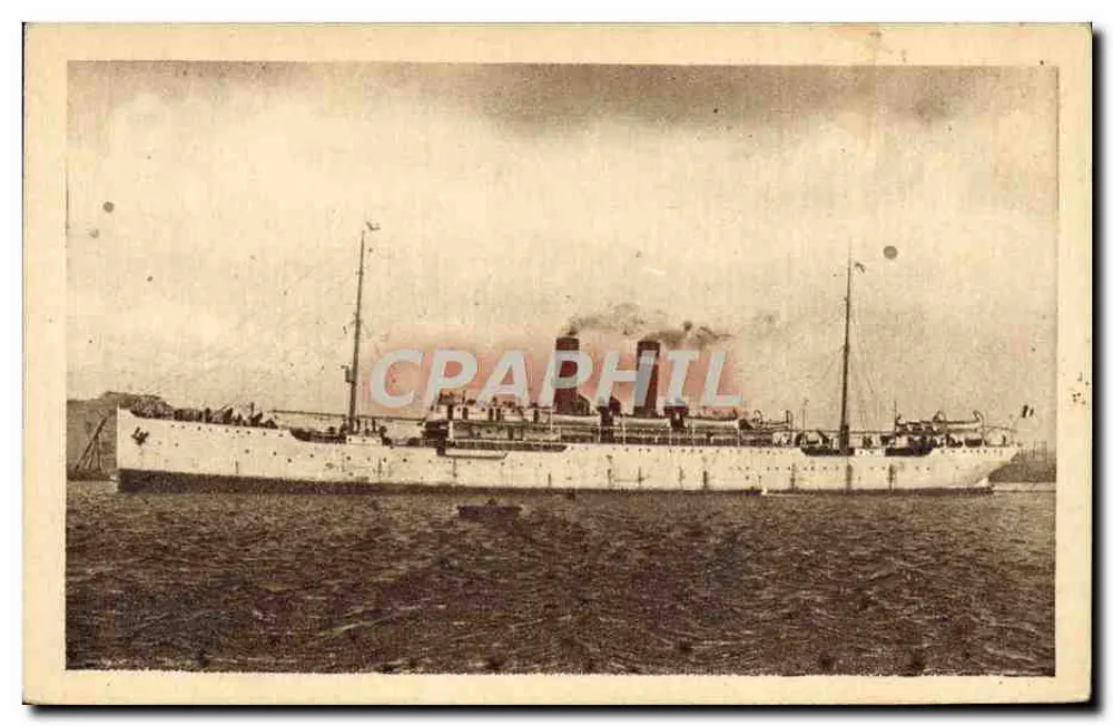 S.S. « BRITANNIA » — navio da Faëre Line — editor SADAG - Frente