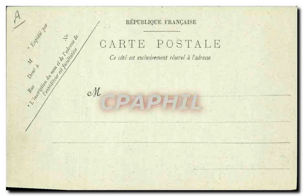 Le Havre — Die Abfahrt des Transatlantischen Schiffs "La Bretagne" — LL. - Rückseite